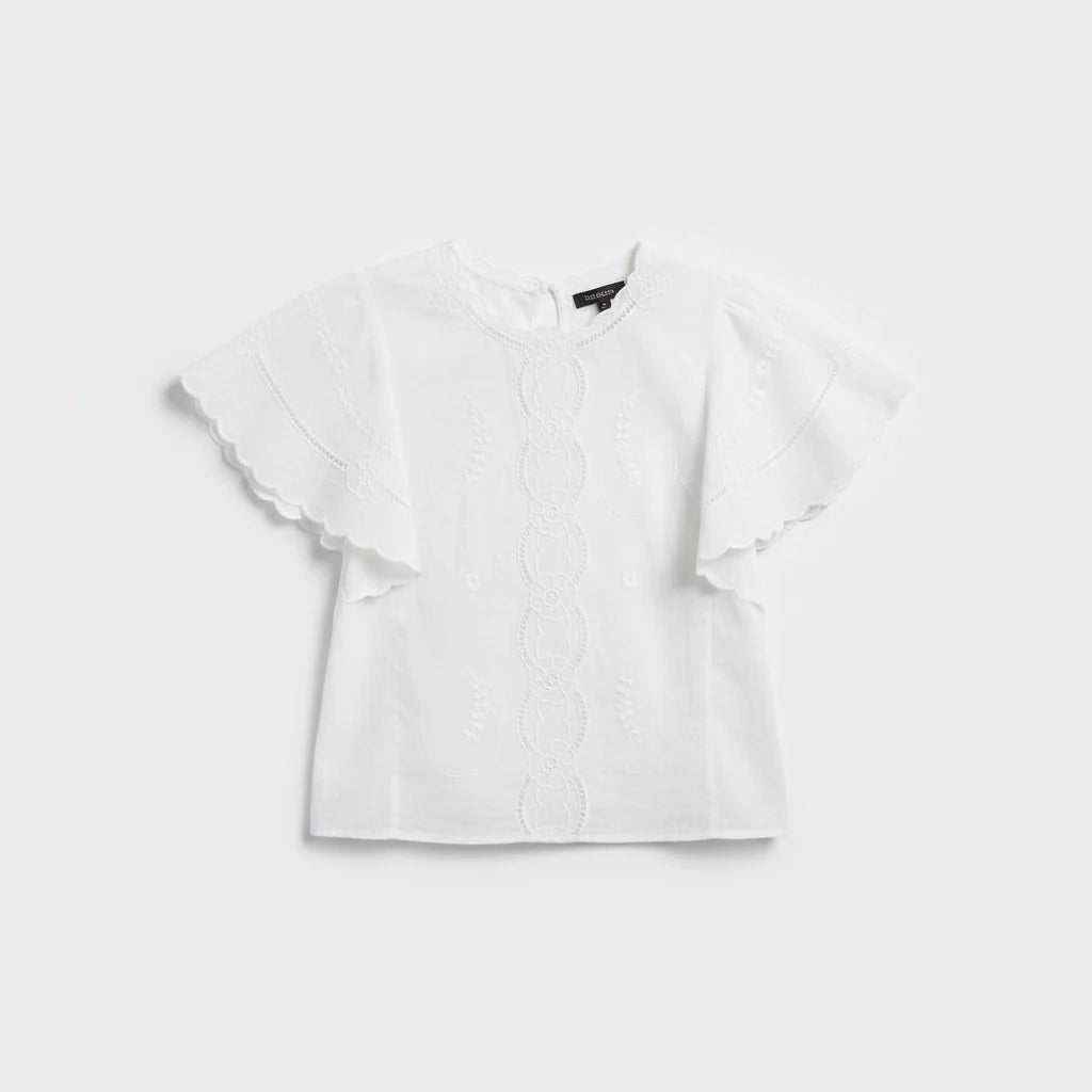 Relaxed Fit Broderie Blouse