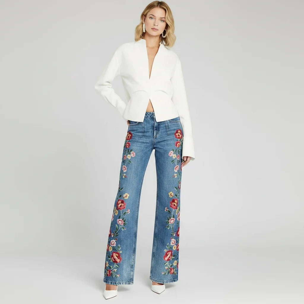 Boxy Cropped Button-Down Shirt