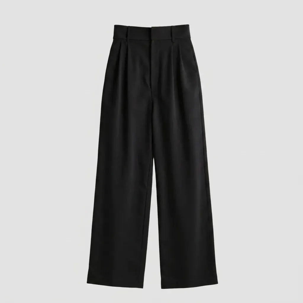 Full-Length Tailored Wide-Leg Trousers